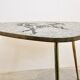 Mosaic and brass coffee or side table by Berthold Müller, 1960s