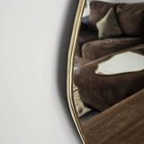 Moroccan Handmade Brass Wall Mirror in Irregular Shape - 100% Handmade