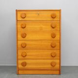 Commode à tiroirs en teck danois des années 1970