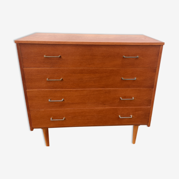 Light oak vintage chest of drawers