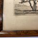 Old engraving, Biarritz, the 20th century love bedroom