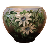 Pot by jerome massier in vallauris with passionflowers