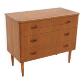 Scandinavian teak chest of drawers, Sweden, 1960