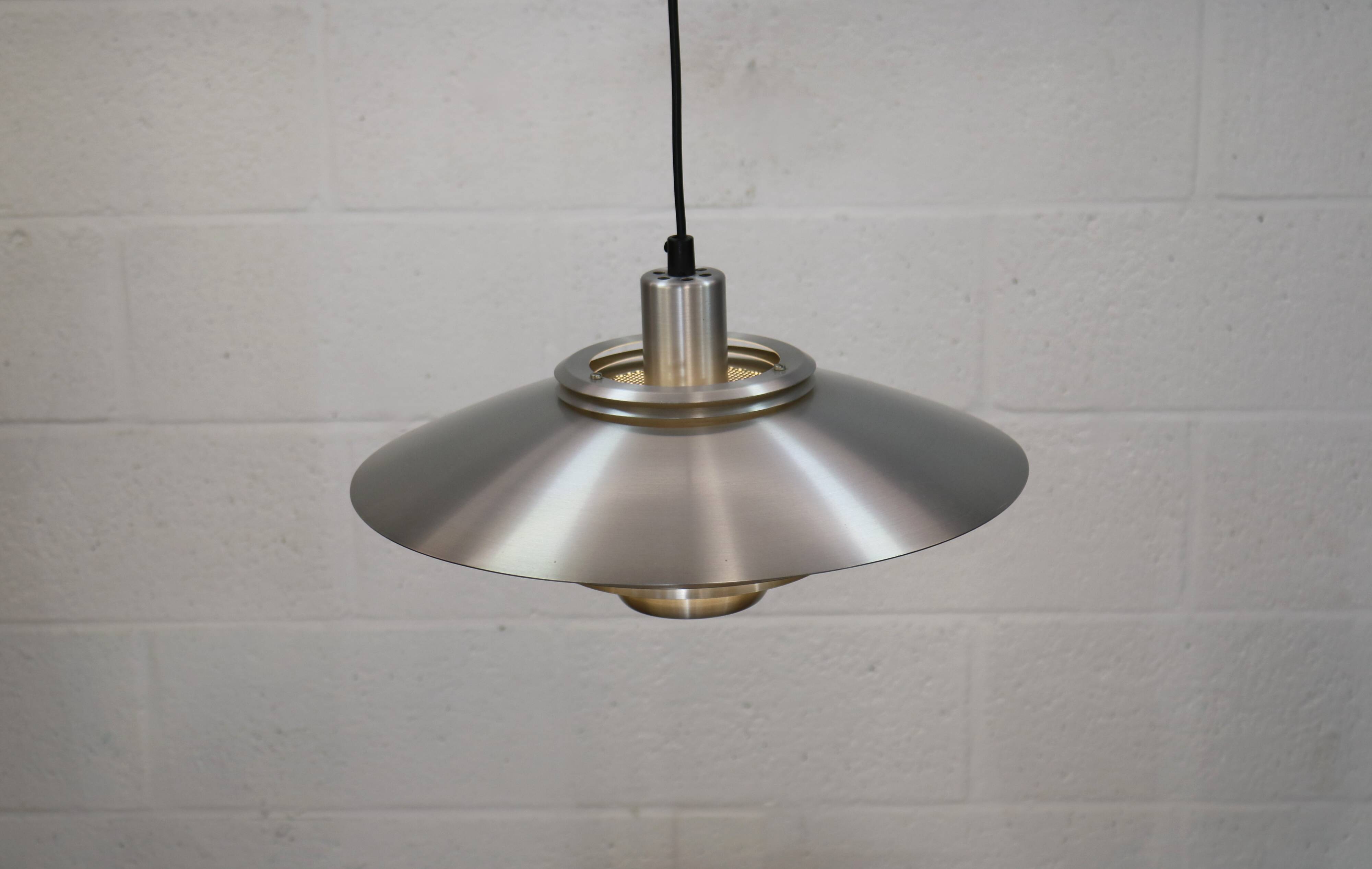 Silver Danish Jeka Metaltryk pendant Lamp - Model Dania 3020