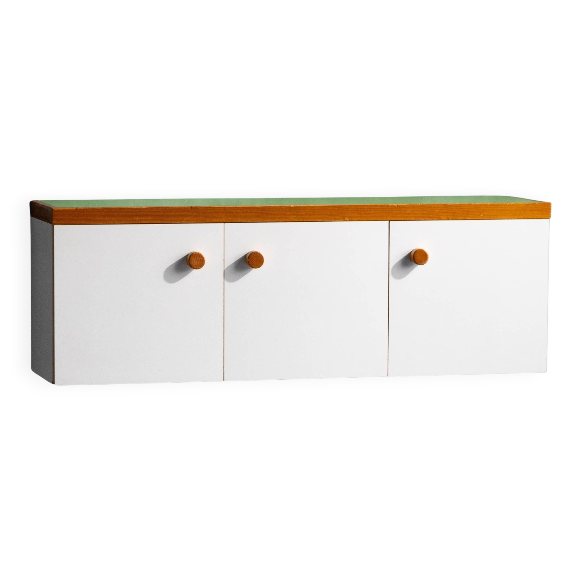Wall mounted cabinet by Charlotte Perriand for Les Arcs, France, 1970s