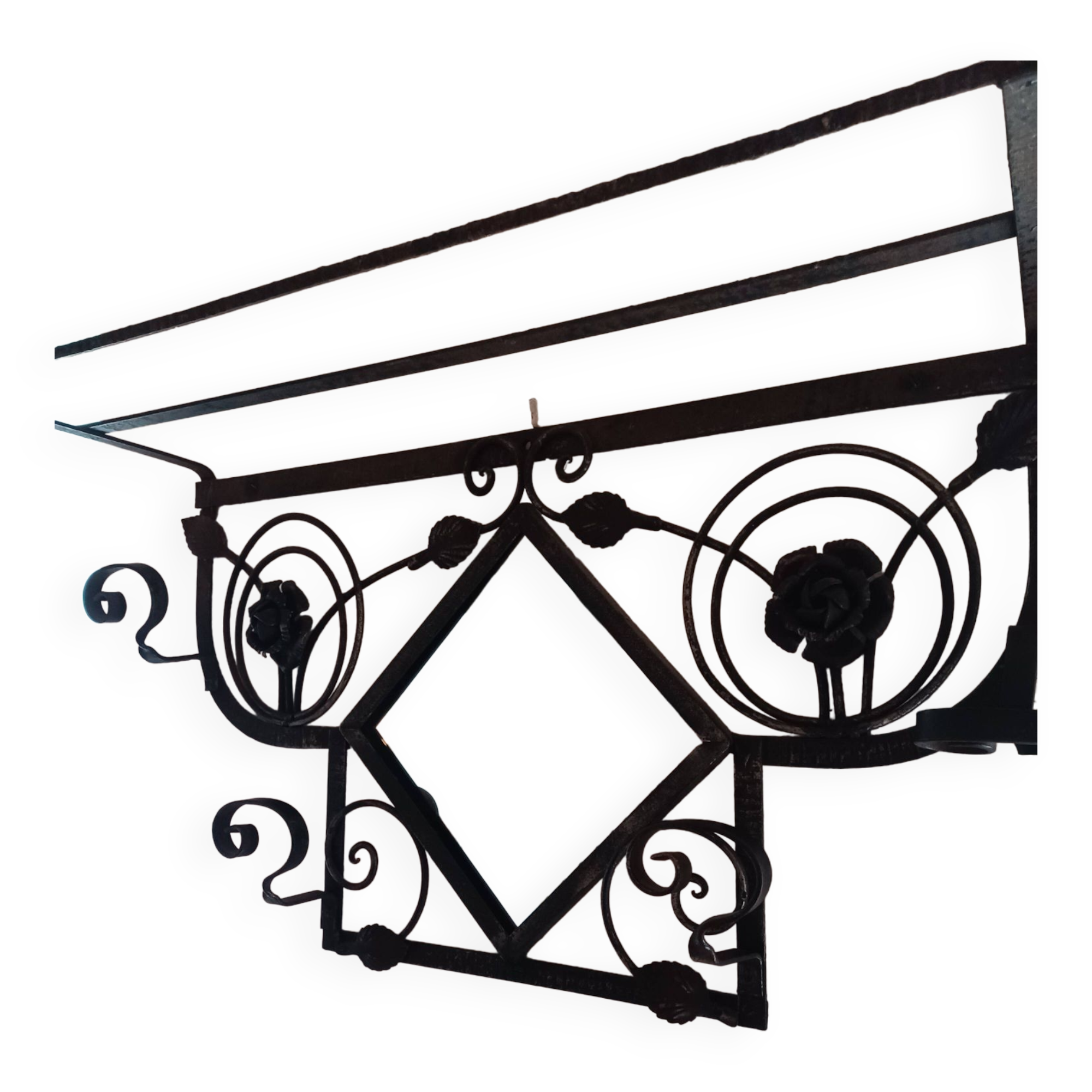 Coat Rack and Umbrella Rack Set 1925 black roses