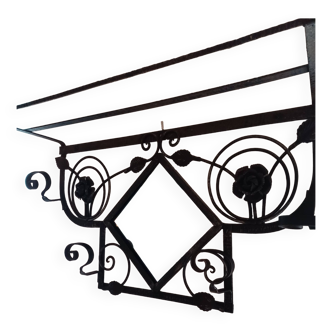 Coat Rack and Umbrella Rack Set 1925 black roses