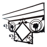 Coat Rack and Umbrella Rack Set 1925 black roses