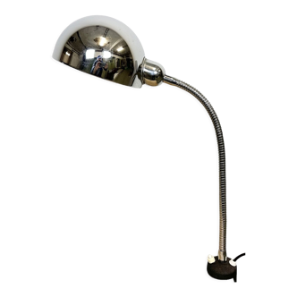 Vintage Chrome Italian Gooseneck Table Lamp, 1960s