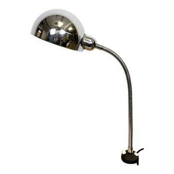 Lampe de table italienne en col de cygne vintage chromée, années 1960