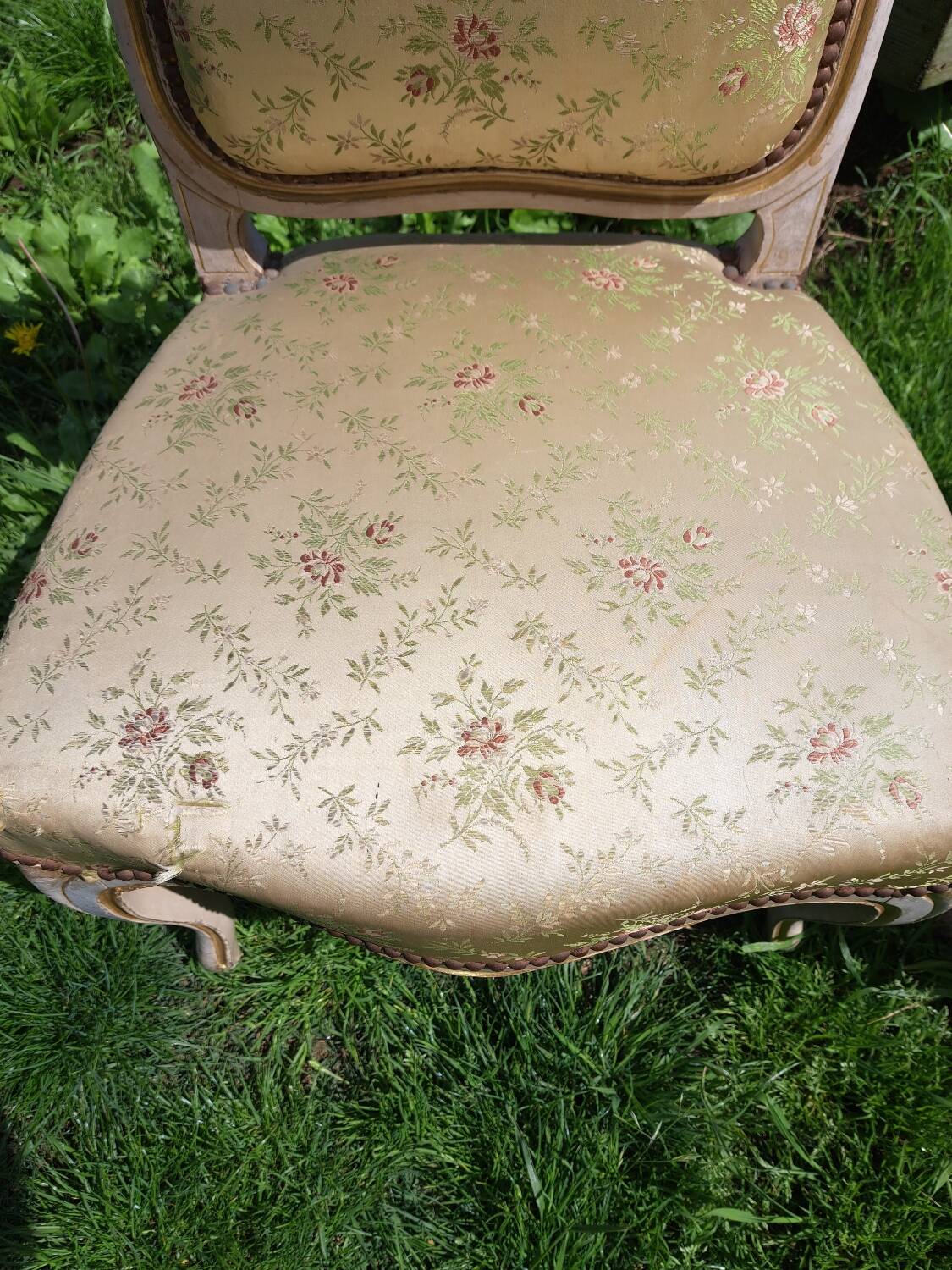 Pair of chairs, Louis XV period.