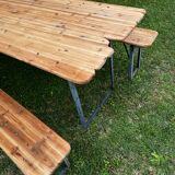 Guinguette table and benches