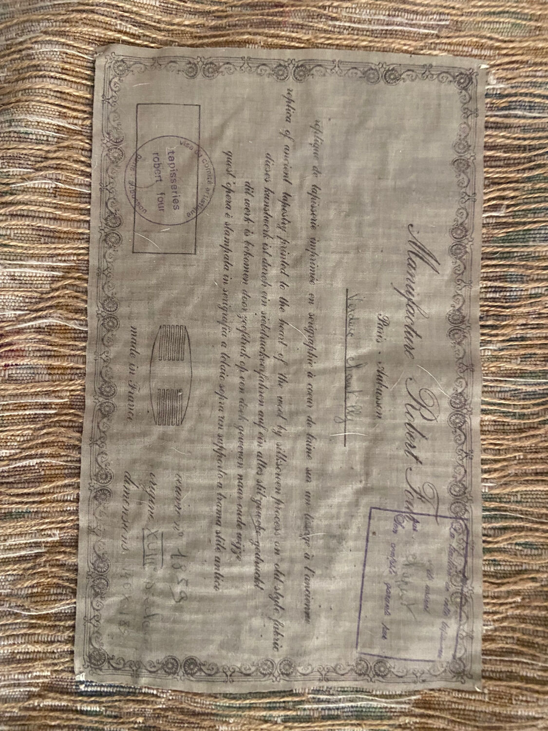 Verdure Chantilly Aubusson tapestry by the Robert Four Manufacture