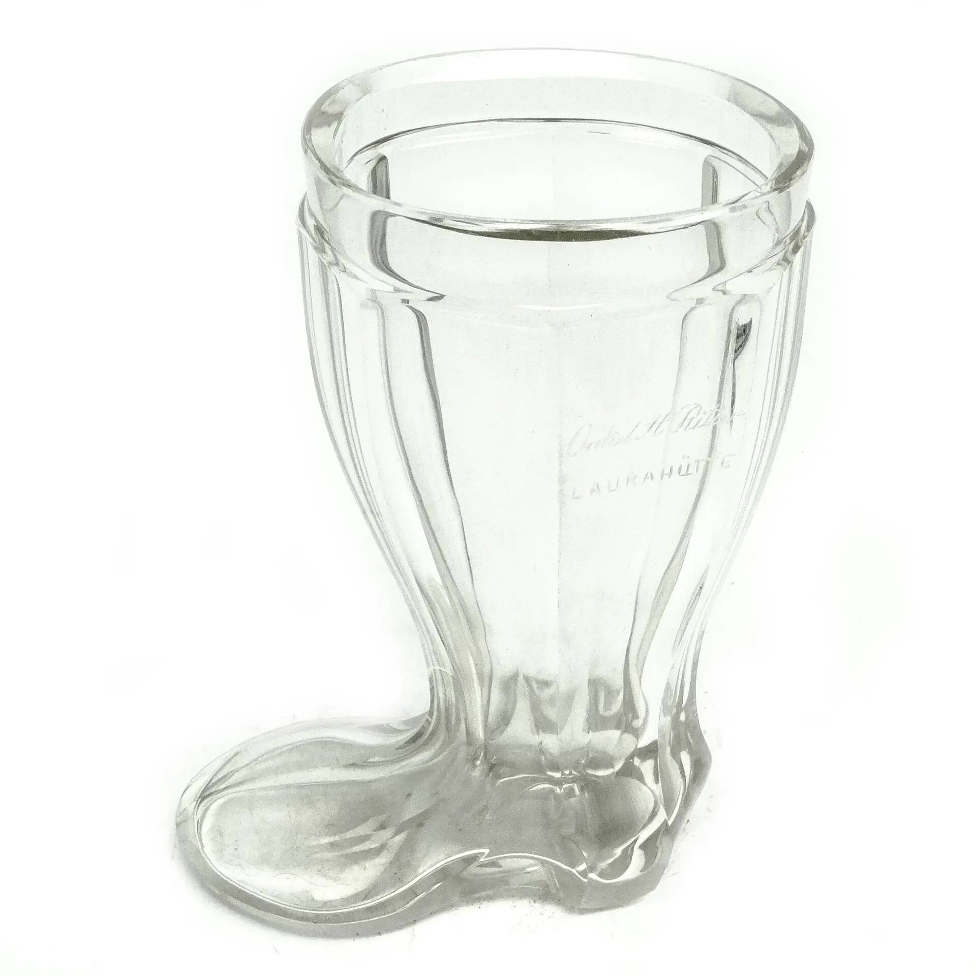 Novelty glass vase, crystal, Germany, 19th century