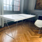 Matte white design table