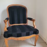 Old bergere armchair