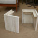 Table basse œil en travertin 1970