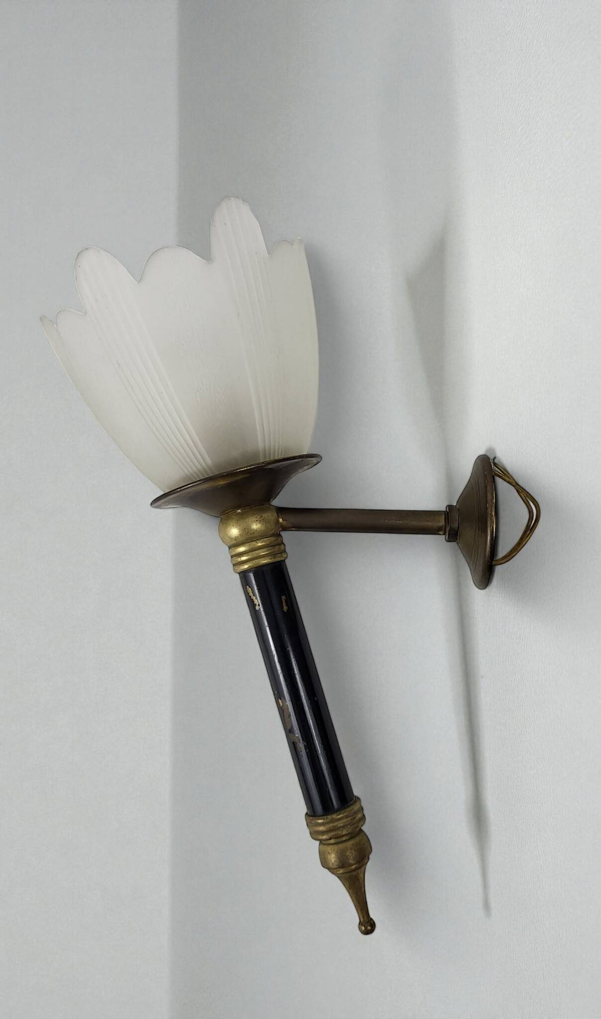1950s Torch Wall Sconces