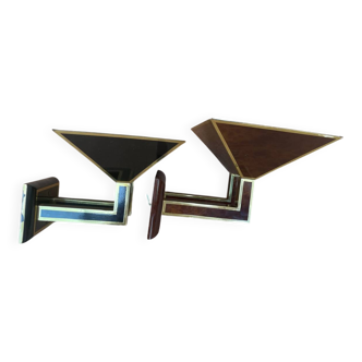 Pair of vintage wall sconces – Italian made