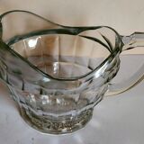 Art deco table pitcher in moulded glass 1940