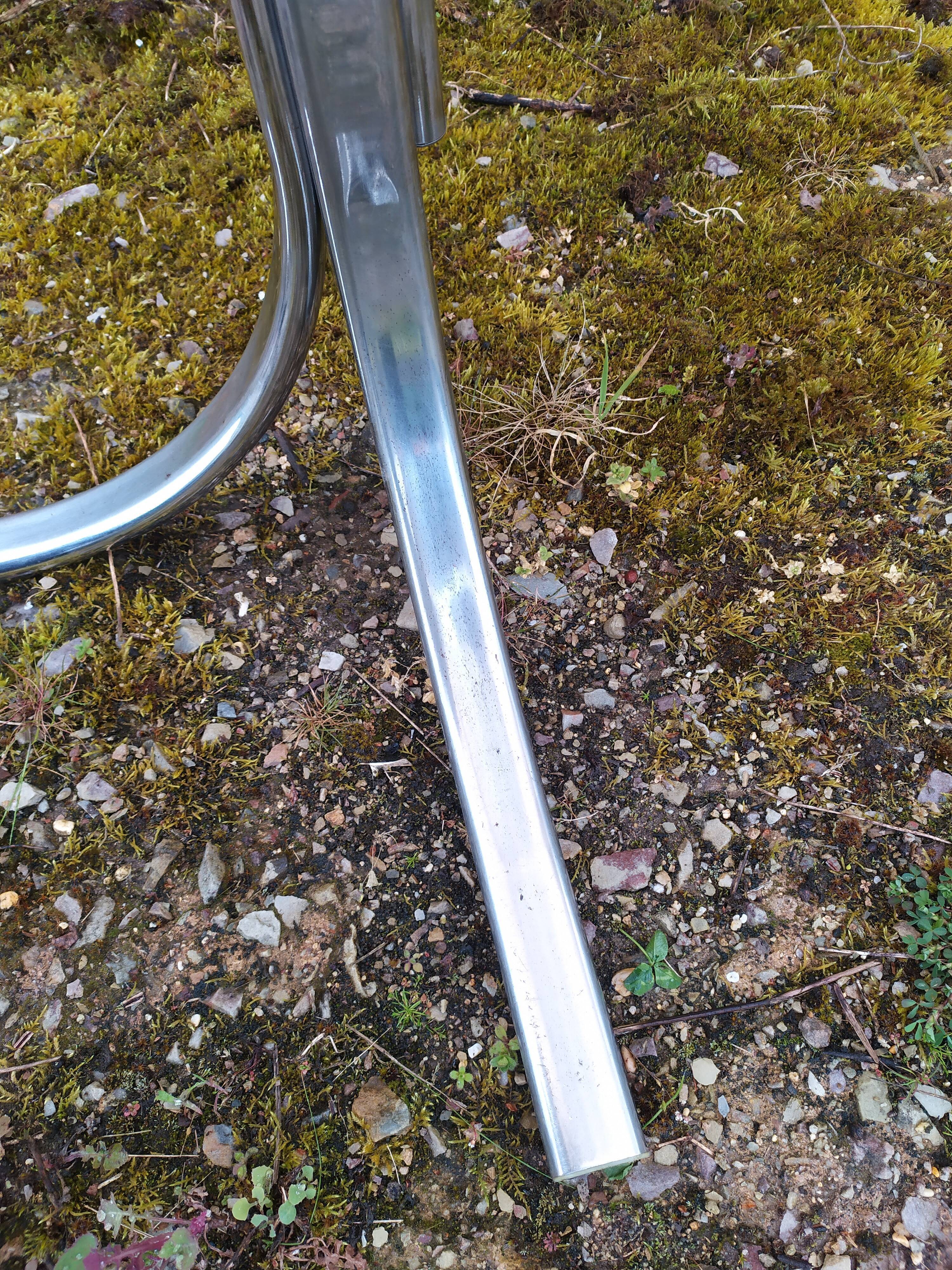 Table en verre années 70