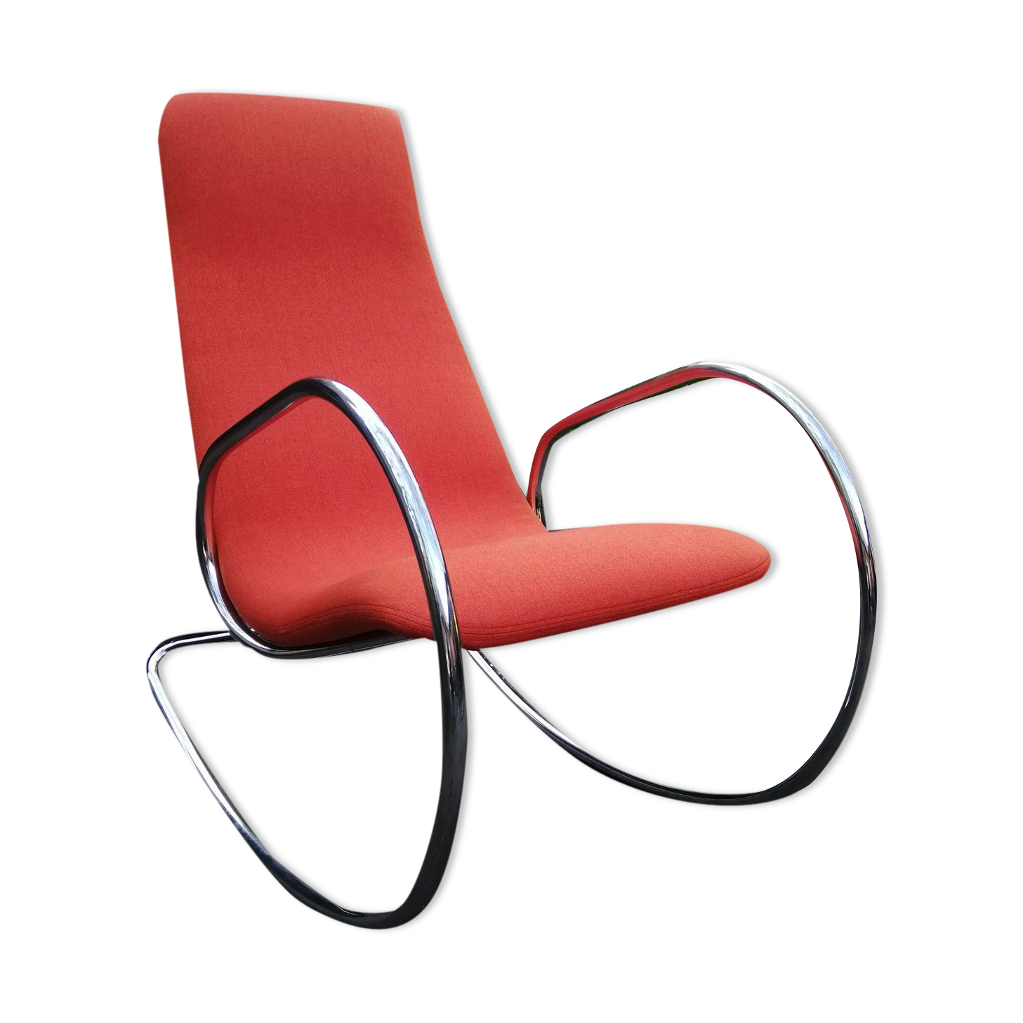 Rocking chair S 826, designed by U. Böhme, Thonet, 1970s