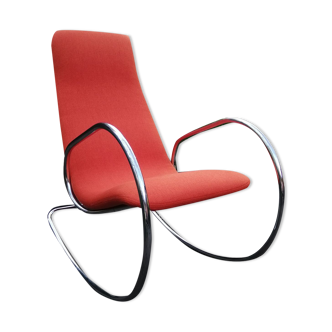 Rocking chair S 826, designed by U. Böhme, Thonet, 1970s