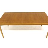Scandinavian teak and oak coffee table, Sweden, 1960