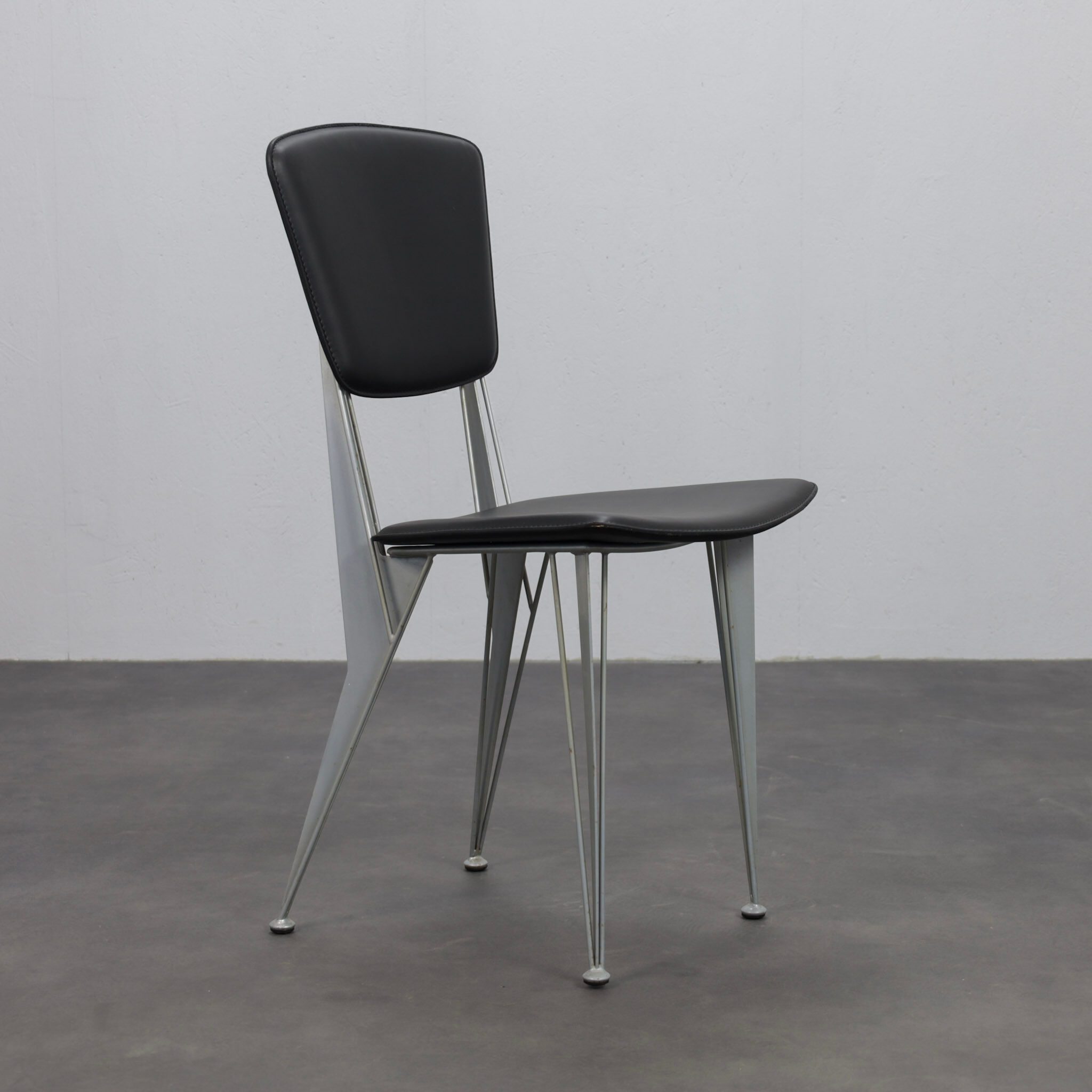 Set of 4 T38 dining chairs by Studio Archirivolto for Fasem, Italy, 1980s