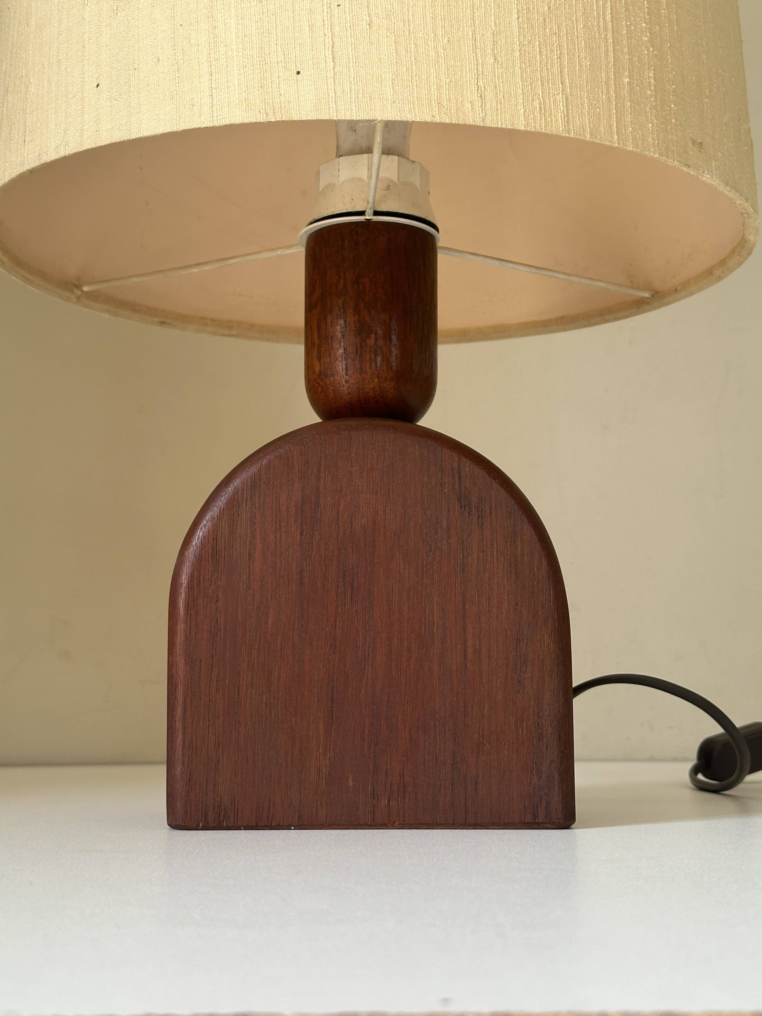 Vintage teak lamp, 60s design