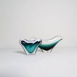 Set of 6 pieces of modern mid-century art glass "Shell", Flygfors Sweden 1955