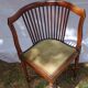 Old seat and 2 armchairs