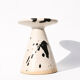Karsten Nielsen KN Denmark Rare Postmodern Splatter Ceramic Candlestic