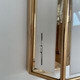 SOTHIS wall lamp - hexagonal - glass and brass - Italy