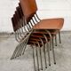 Set of 6 stackable school chairs