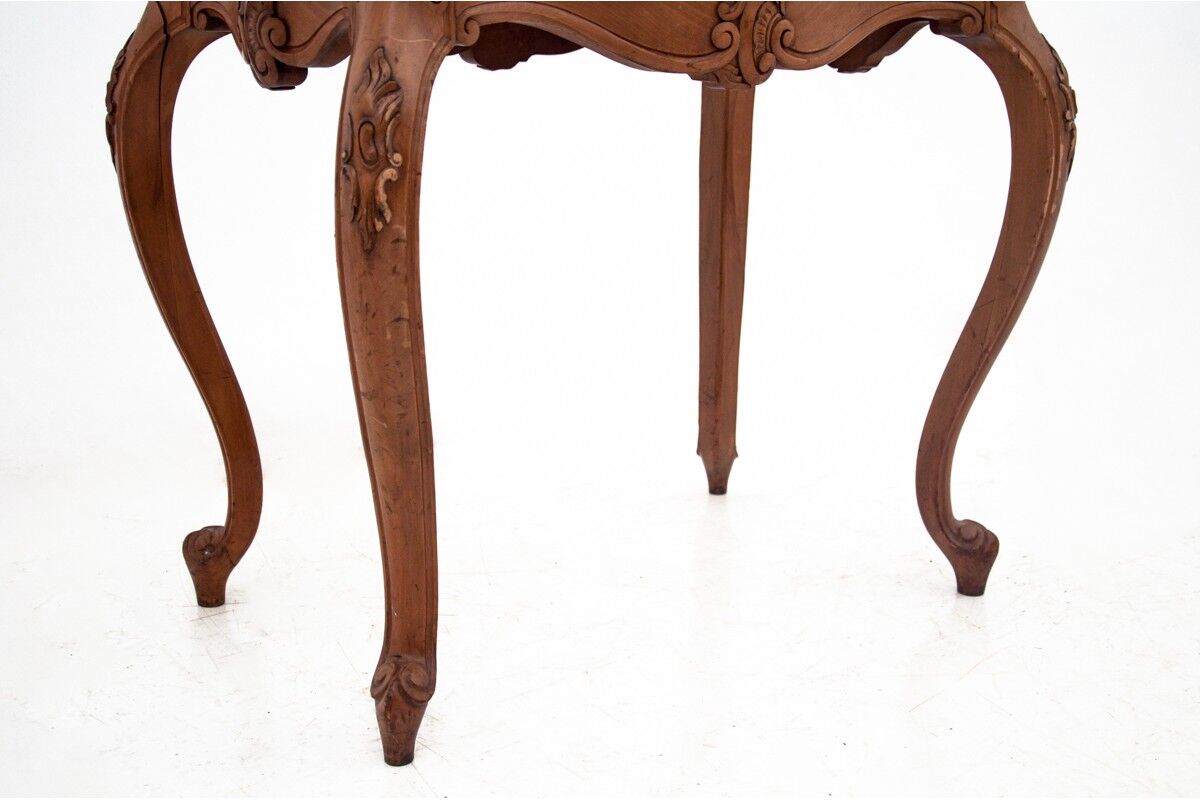 Side table with marble stone top