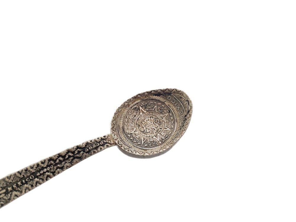 Cuillère à sel en argent, Mexique, années 1950