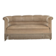 1950s, Danish 2-seater sofa, furniture velour, teak wood legs.