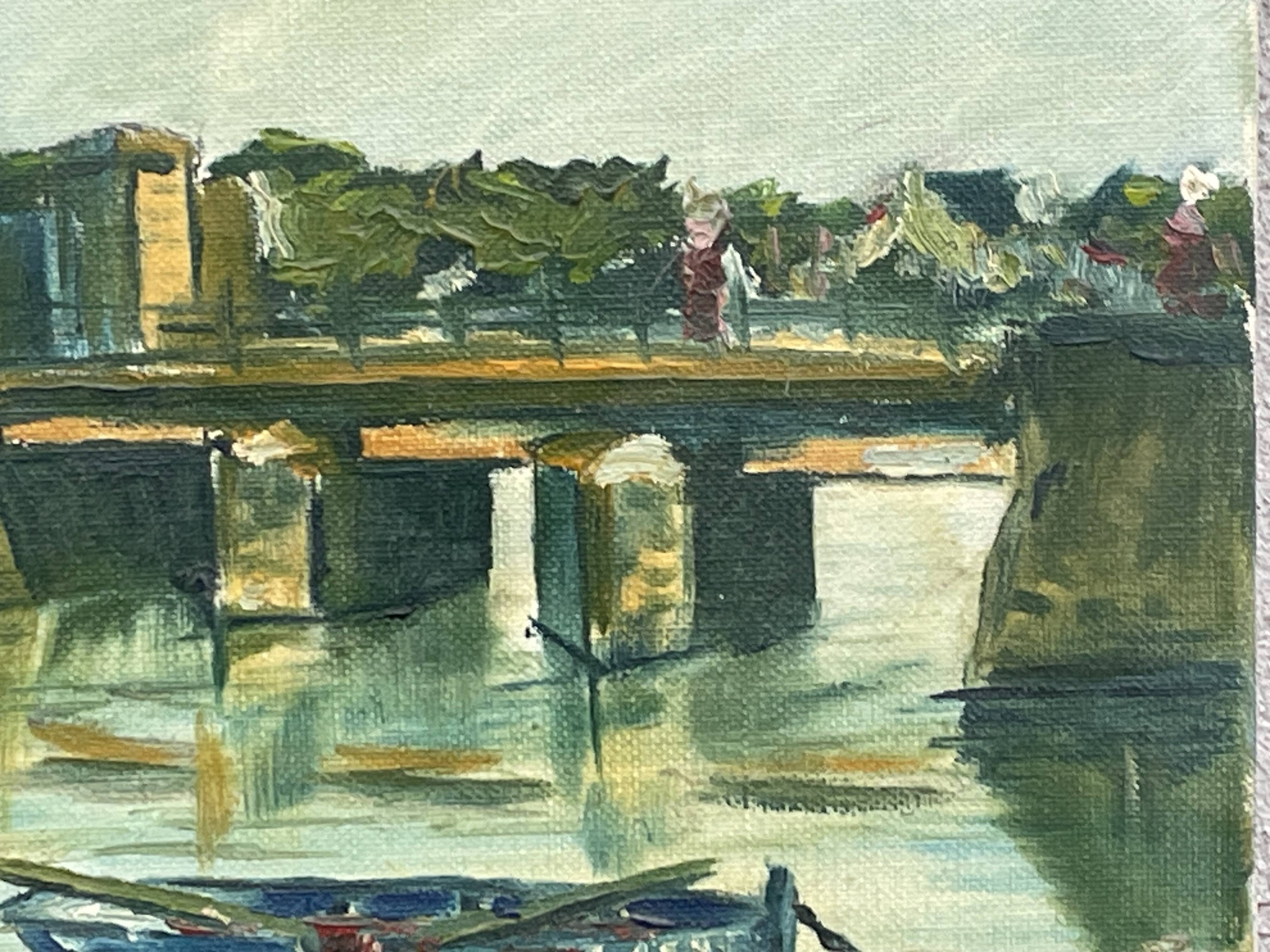 Oil painting on canvas, breton seaport concarneau? signed briey 1974