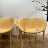 Series of 4 Soft Egg armchairs by Starck for Driade, Italy