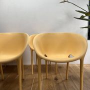 Series of 4 Soft Egg armchairs by Starck for Driade, Italy