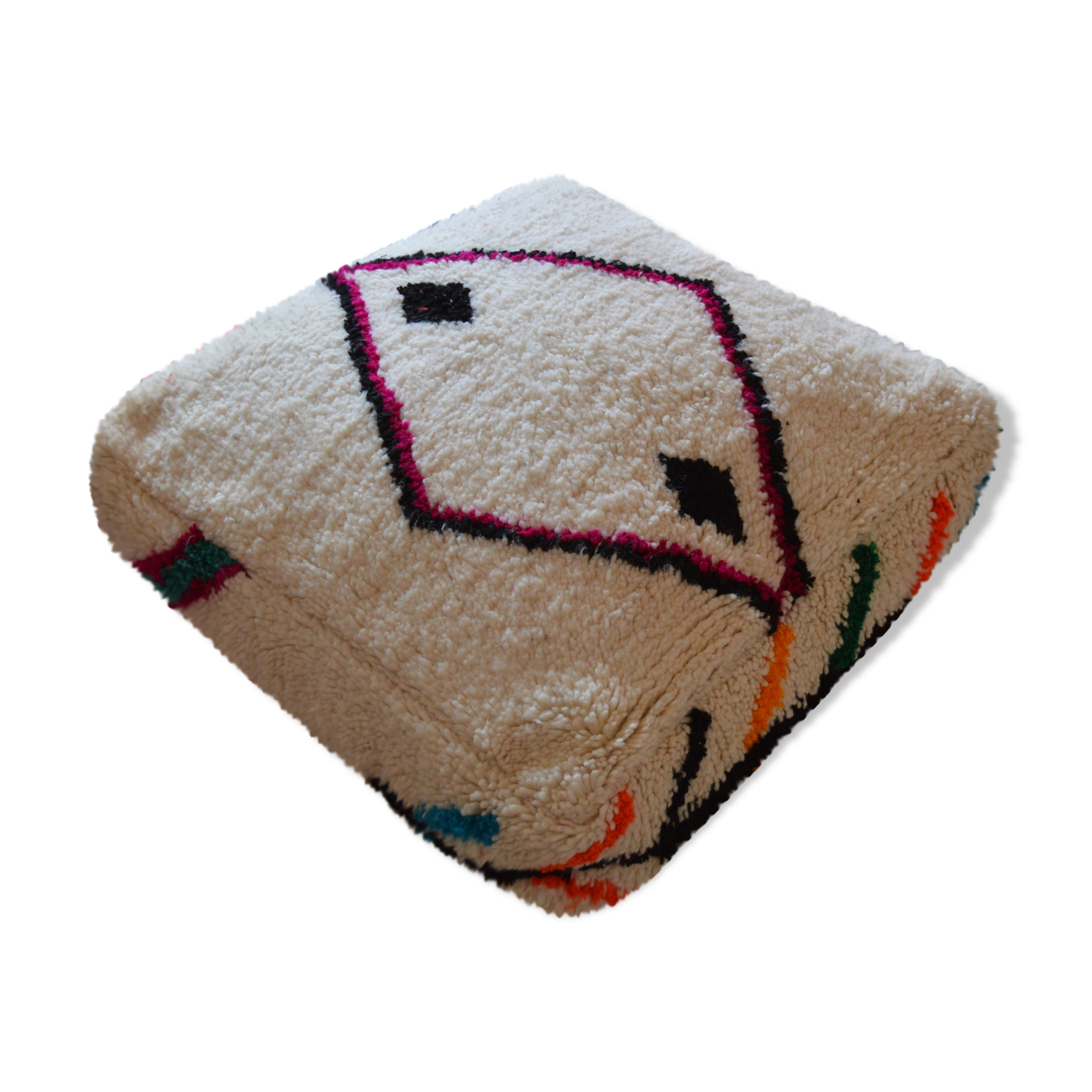 Pouf tapis marocain azilal