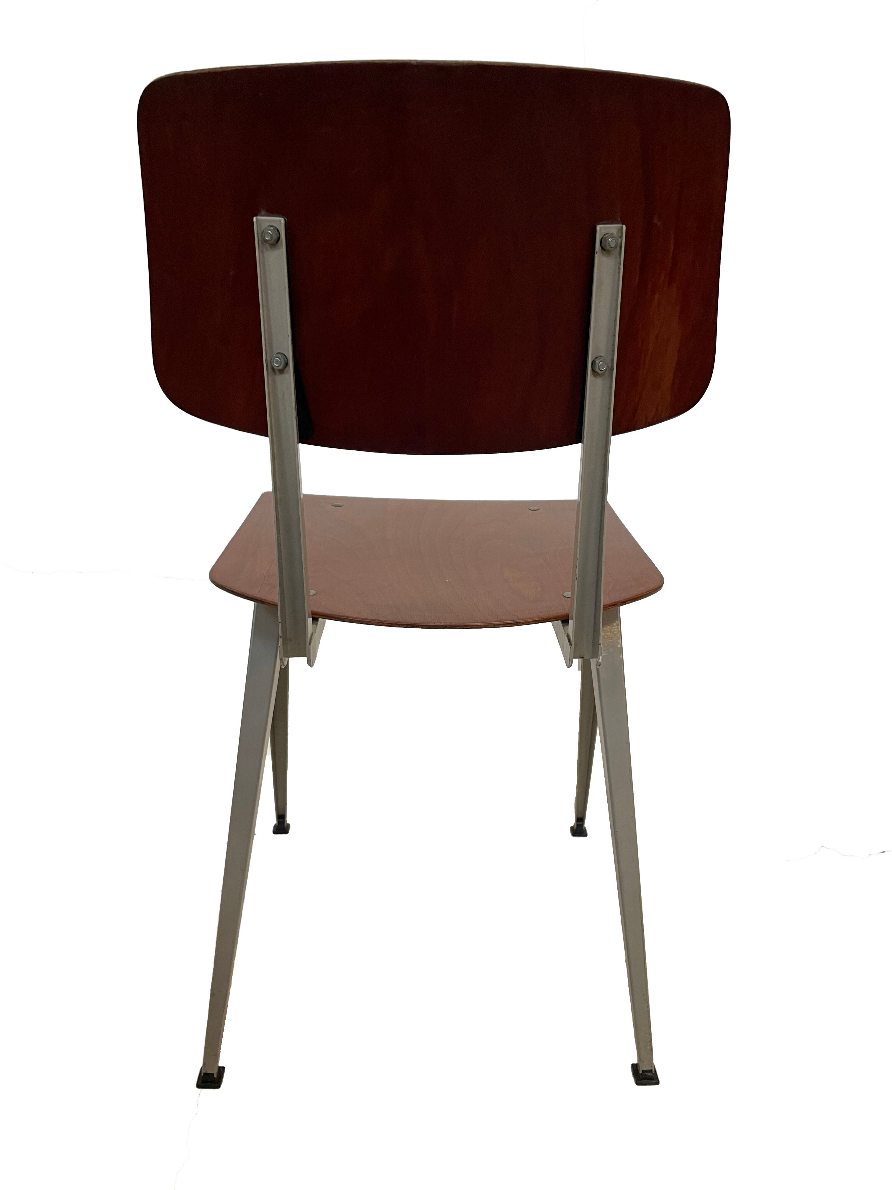 Industrial chair Galvanitas S16 Pagholz Netherlands 60's Design