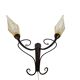 LAM - Lightning - wall lamp - Made in Italy - metal - mouth-blown glass