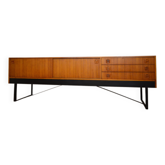 Scandinavian teak low sideboard