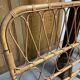 Vintage rattan headboard