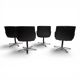 Set of 4 Wilkhahn Delta swivel chairs by Delta Design, 1970