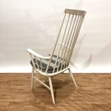 reupholstered Danish armchair