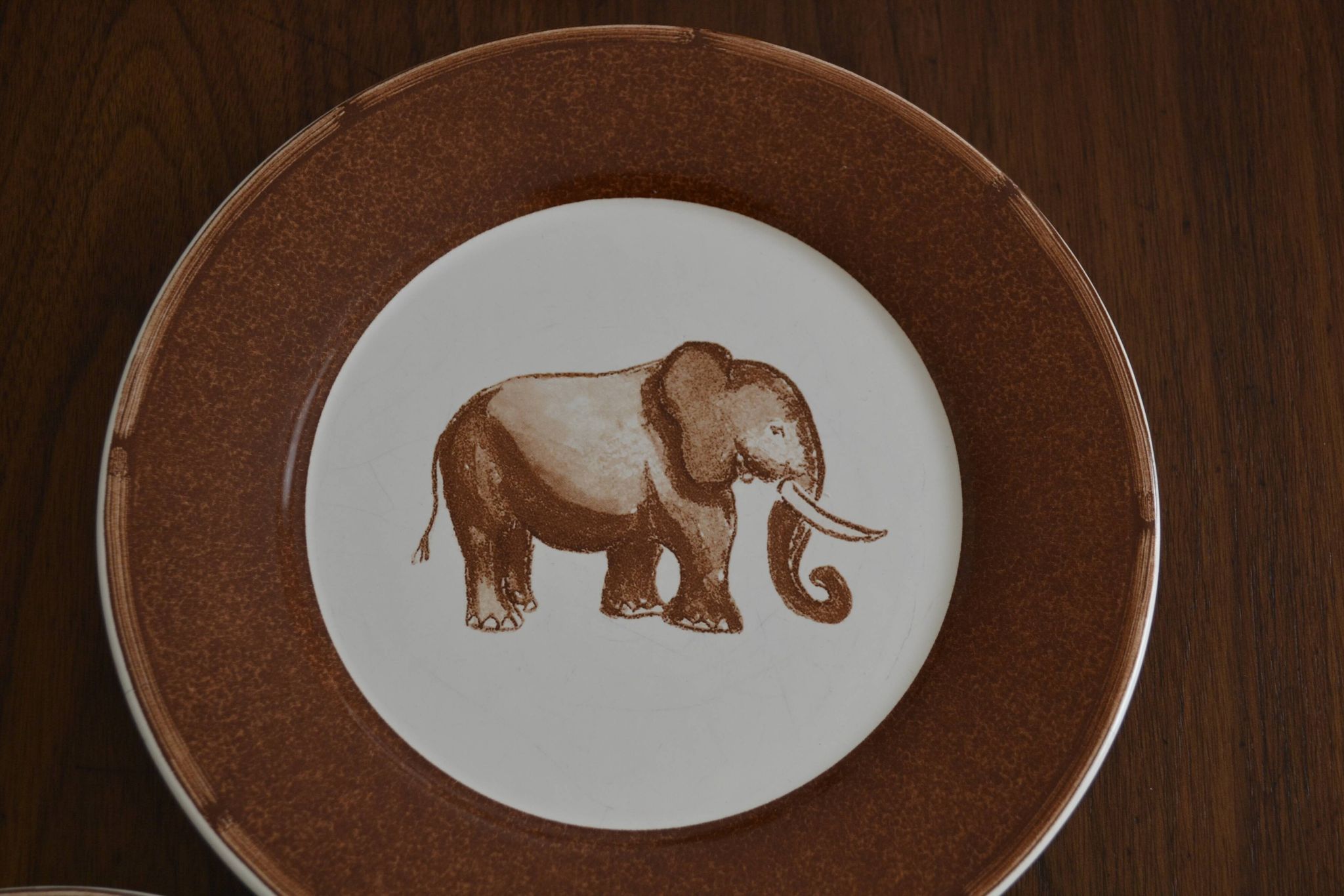 Set of 3 animal dessert plates Moulin des Loups