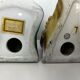 Pair of German porcelain bookends